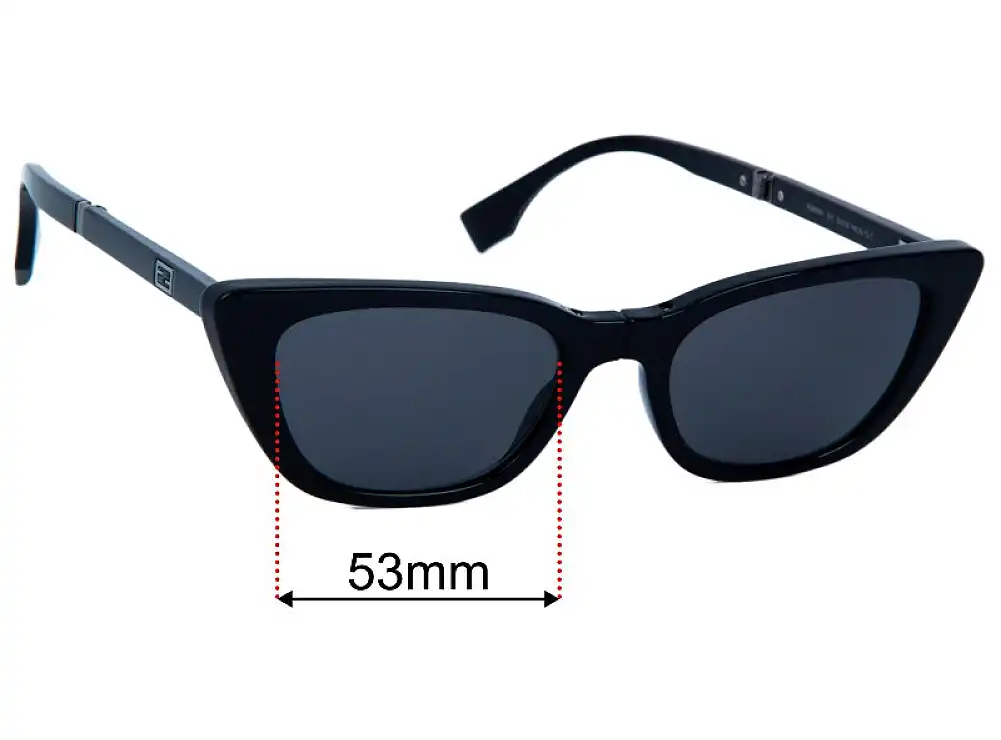 Fendi FE 40089I 53mm Replacement Lenses